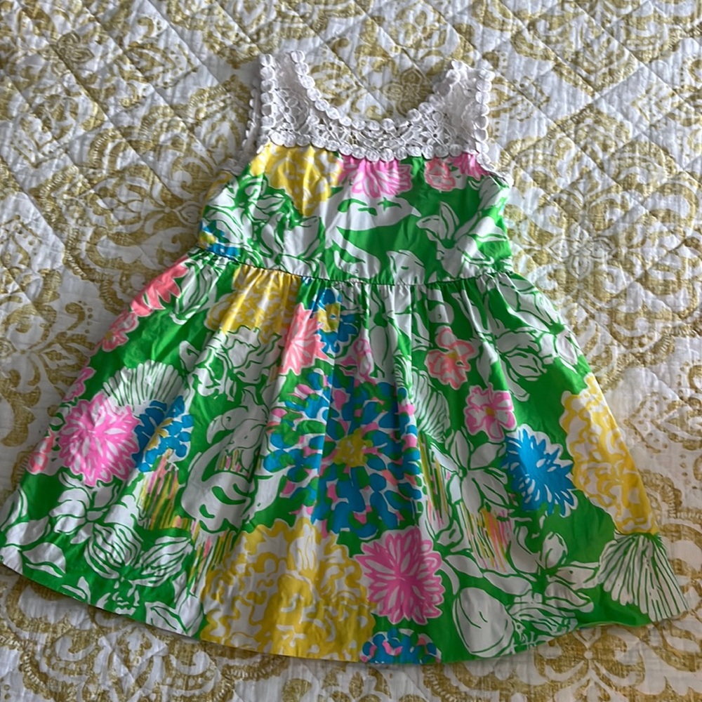 Lilly Pulitzer Mini Raegan Lace Flare girls dress